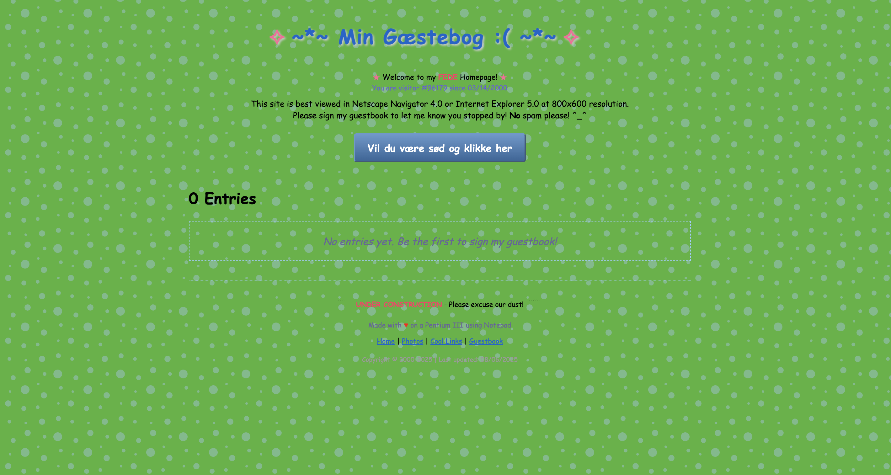 Min gæstebog